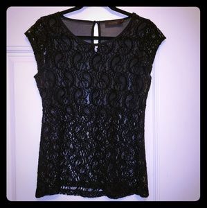 The Limited see through blouse. Size M. Black.